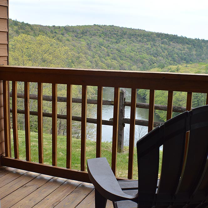 Clarion River Suites Private Balcony Overlooking the Clarion River